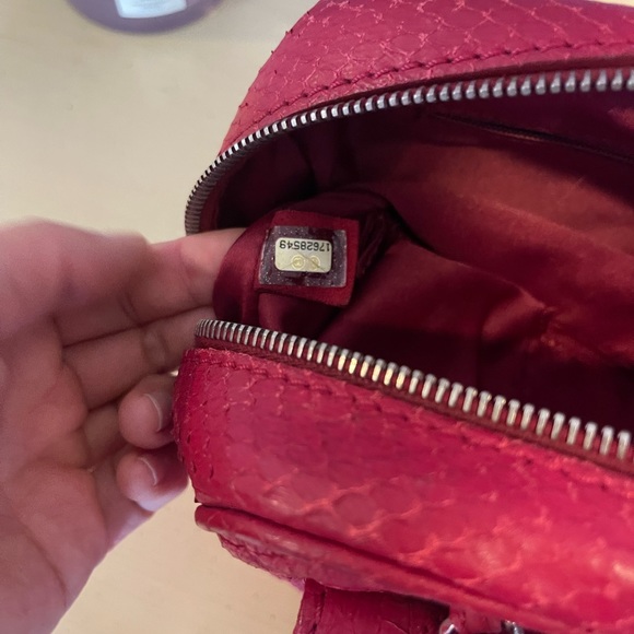 SOLD Chanel Python Quilt Flap and Zipper Medium Size Bag - Picture 11 of 11